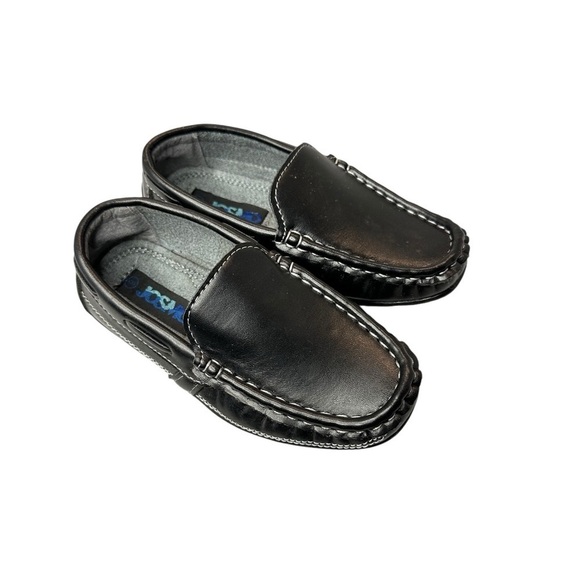 Josmo Toddler Black Slip On Driving Loafers Boys Size 9 - Picture 1 of 11